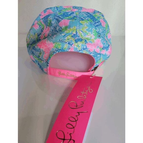 🌴☀️🏖 NWT LILLY PULITZER Women’s Run Around Hat Lilly Loves DC - Picture 11 of 16